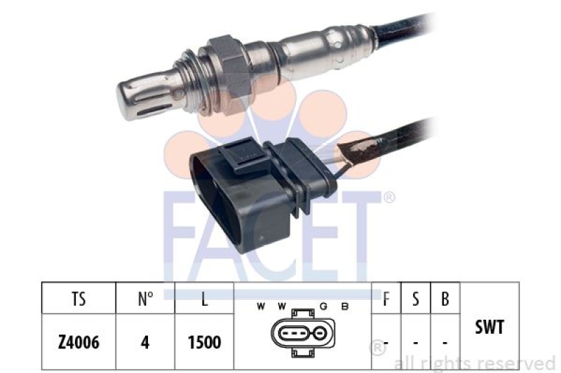 FACET Lambda Sensor Made in Italy - OE Equivalent