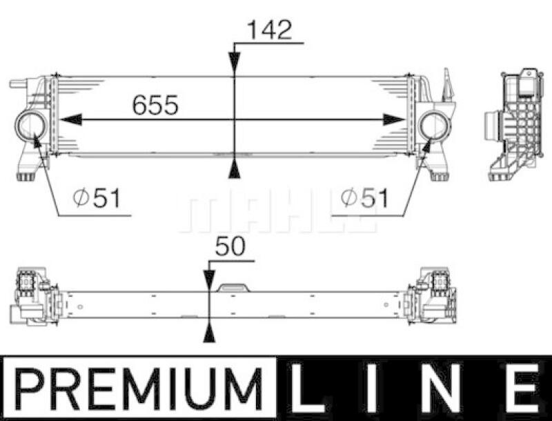 MAHLE Ladeluftkühler BEHR *** PREMIUM LINE ***