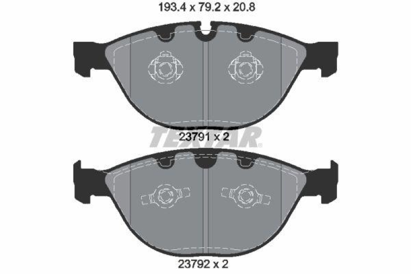 TEXTAR Brake Pad Set, disc brake Q+