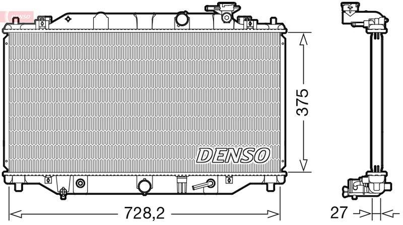 DENSO Radiator, engine cooling