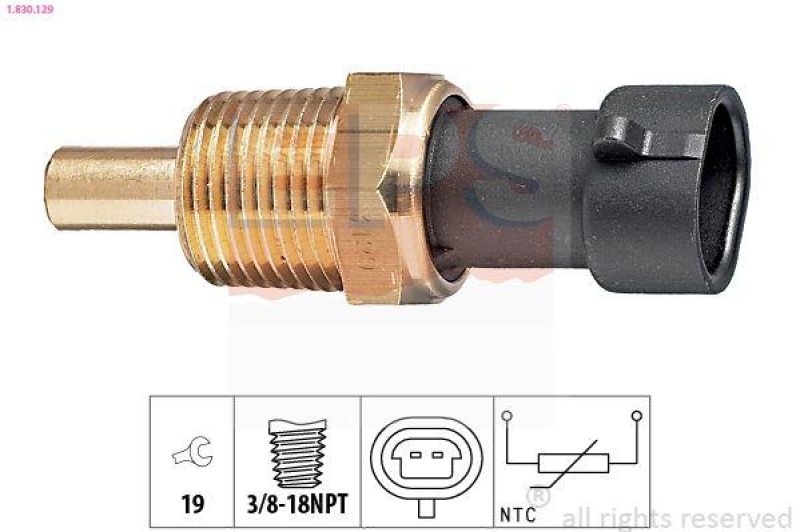 EPS Sensor, Kühlmitteltemperatur Made in Italy - OE Equivalent