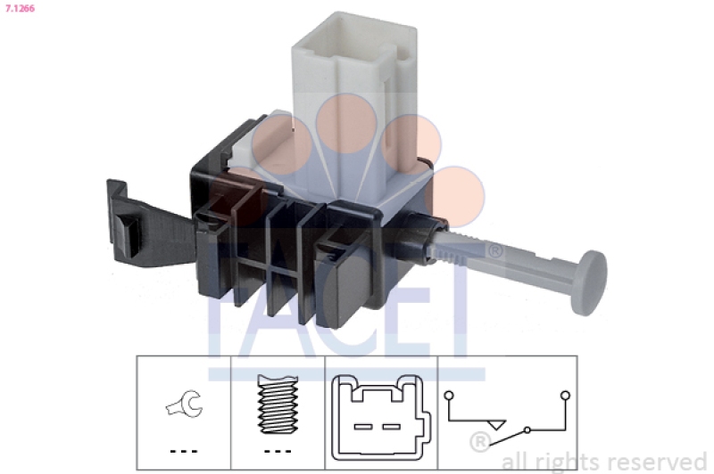 FACET Switch, clutch control (cruise control) Made in Italy - OE Equivalent