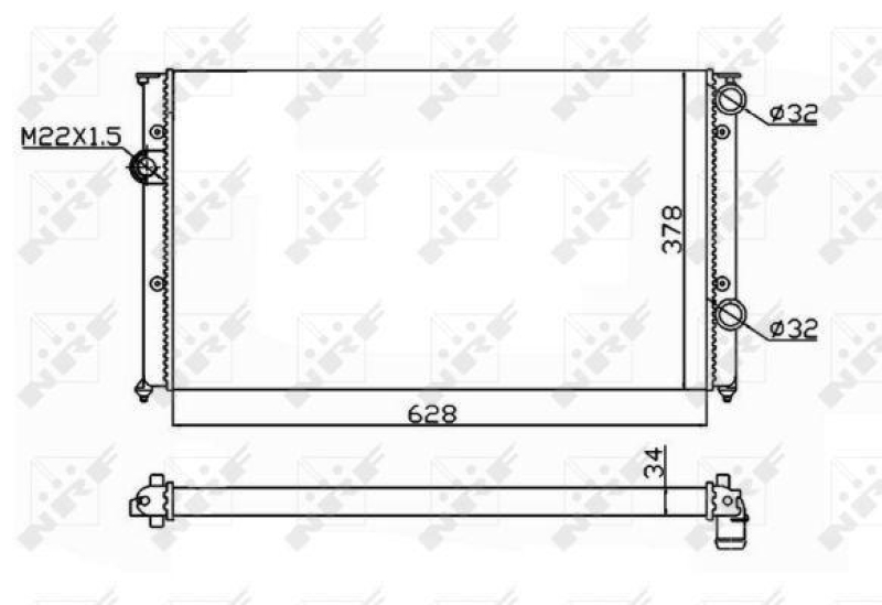 NRF Radiator, engine cooling
