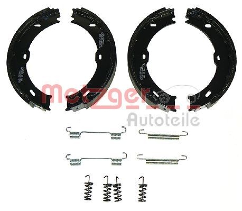 METZGER Brake Shoe Set, parking brake