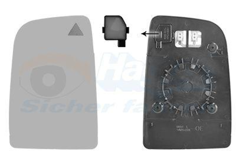 VAN WEZEL Spiegelglas, Au&szlig;enspiegel * HAGUS * 3083835