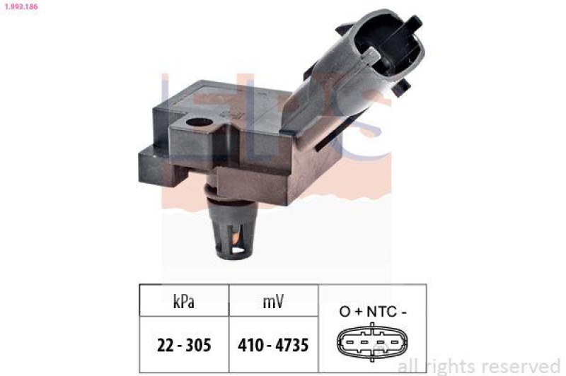 EPS Luftdrucksensor, Höhenanpassung Made in Italy - OE Equivalent
