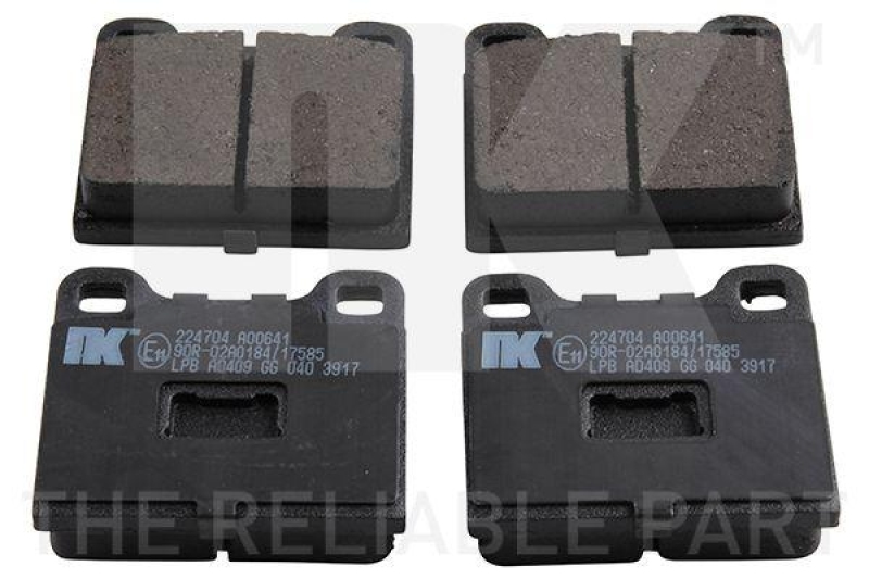 Bremsbelagsatz, Scheibenbremse 224704