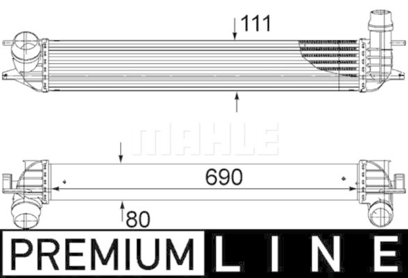 MAHLE Ladeluftkühler BEHR *** PREMIUM LINE ***