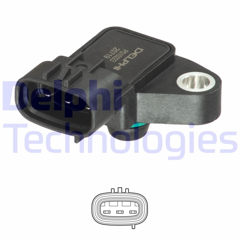 DELPHI Sensor, Saugrohrdruck PS10223