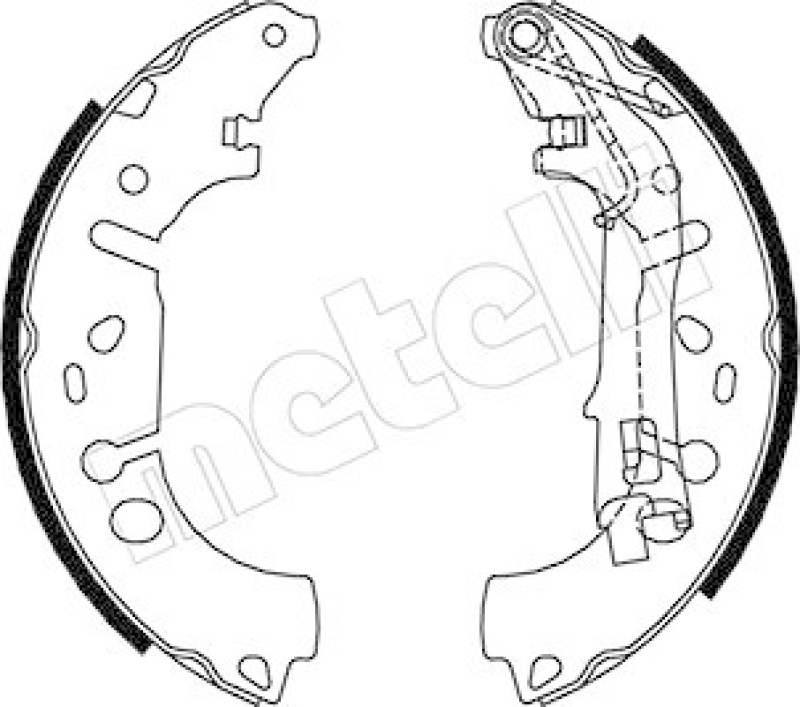 METELLI Bremsbackensatz