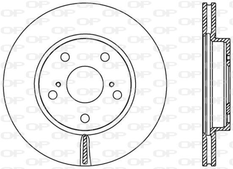 2x OPEN PARTS Bremsscheibe