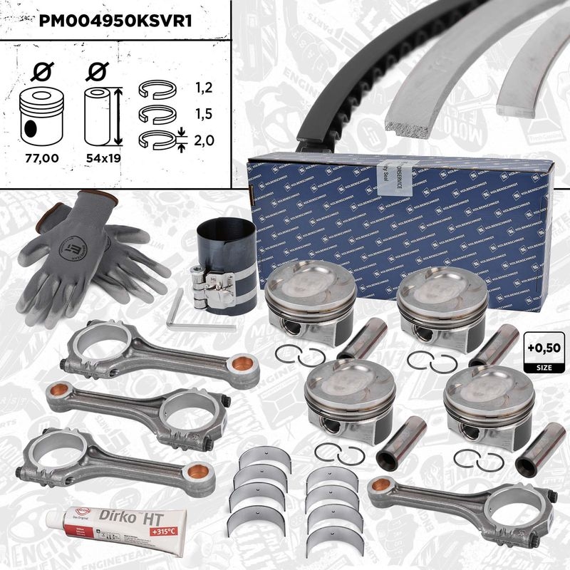 ET ENGINETEAM Kolbensatz boxET – service kit