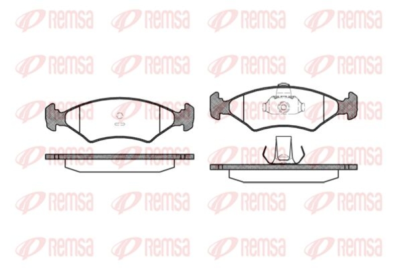 REMSA Brake Pad Set, disc brake