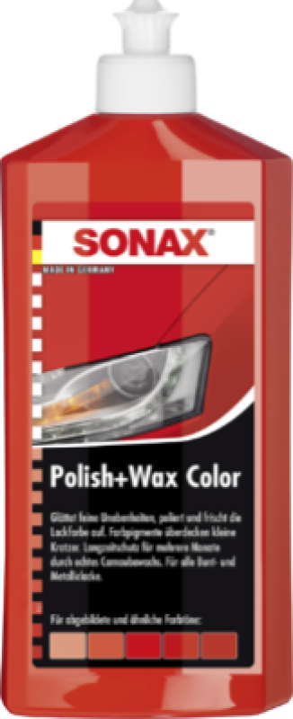 SONAX Polish Polish & wax color (red) NanoPro