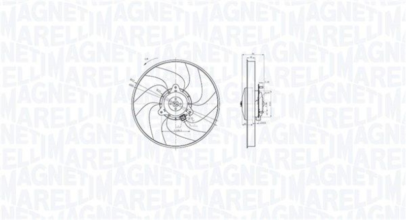MAGNETI MARELLI Lüfter, Motorkühlung