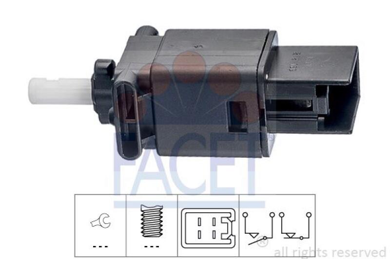 FACET Brake Light Switch Made in Italy - OE Equivalent