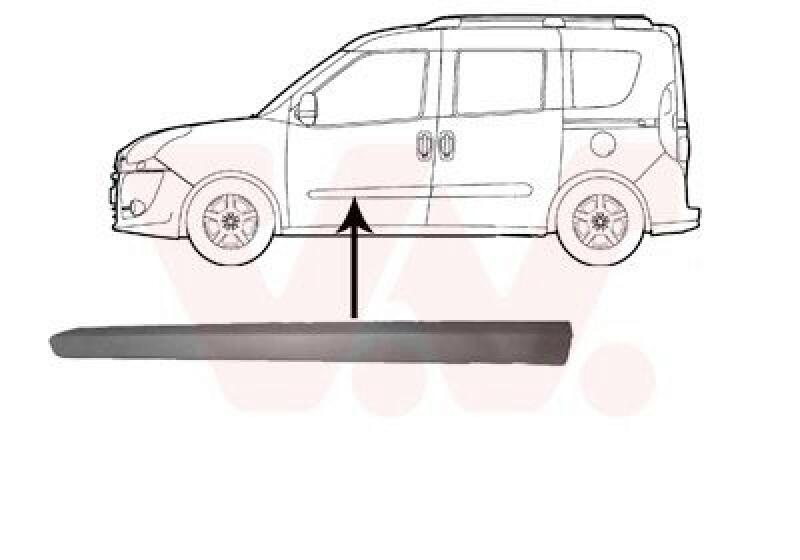 VAN WEZEL Trim/Protective Strip, door