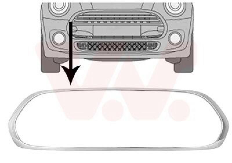 VAN WEZEL Frame, radiator grille