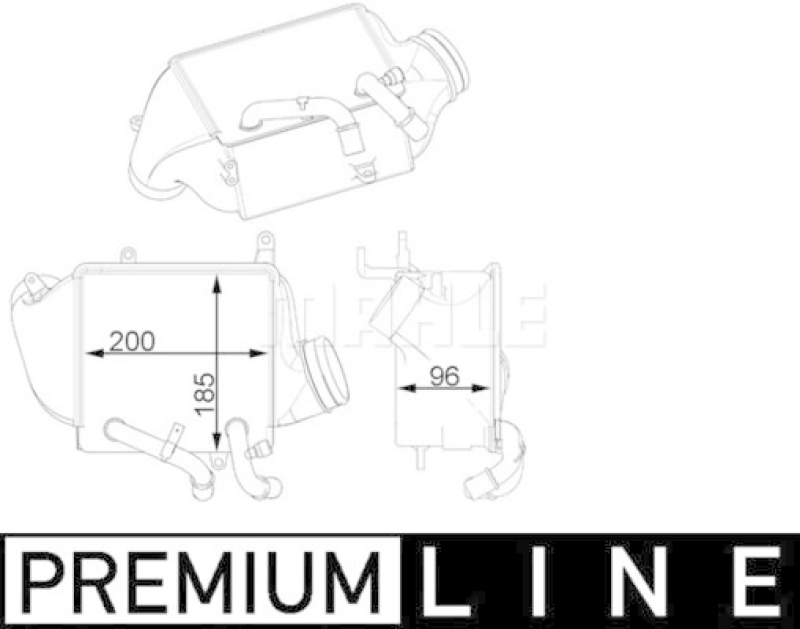 MAHLE Ladeluftkühler BEHR *** PREMIUM LINE ***