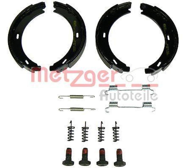 METZGER Brake Shoe Set, parking brake