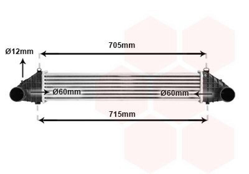 VAN WEZEL Intercooler, charger