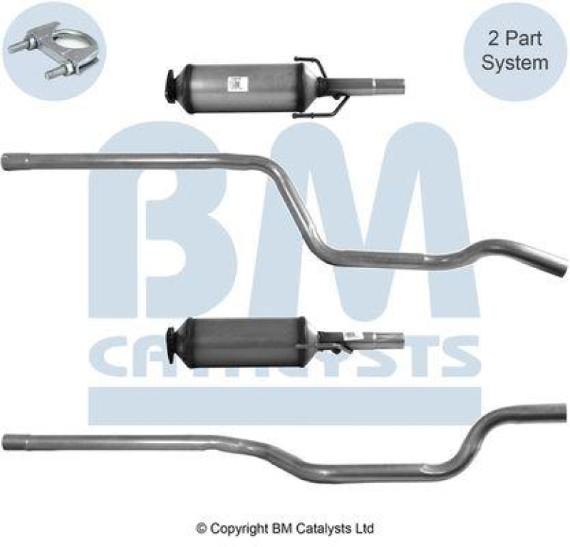 BM Catalysts Ruß- Partikelfilter, Abgasanlage passend für Opel Mer...