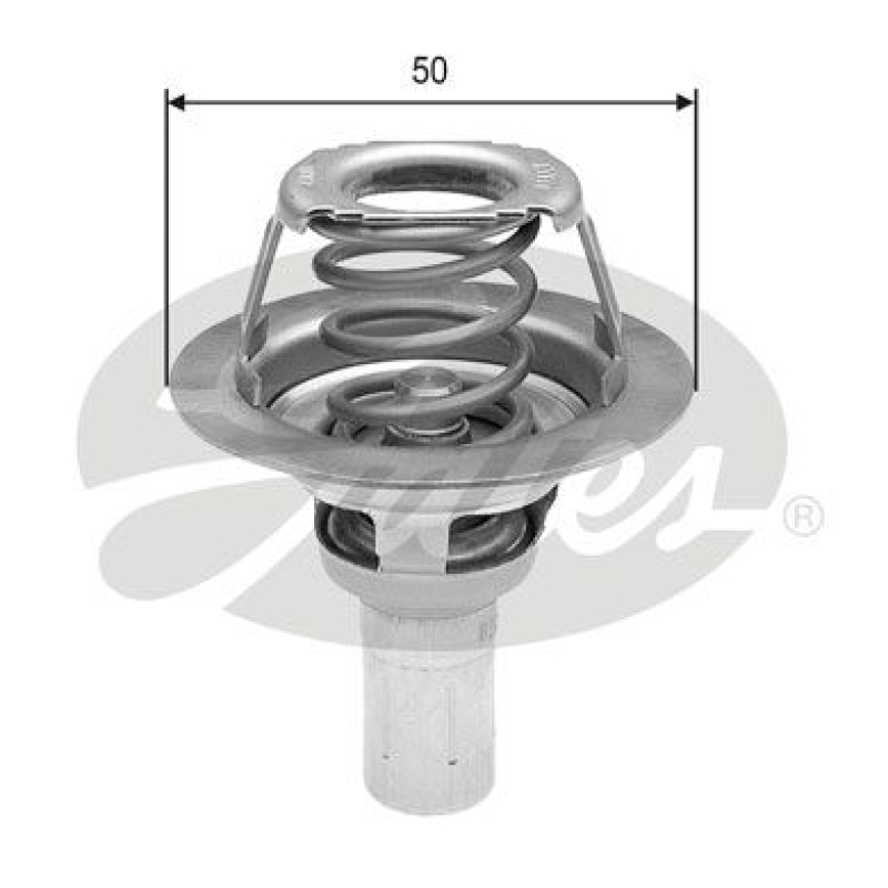 GATES Thermostat, coolant