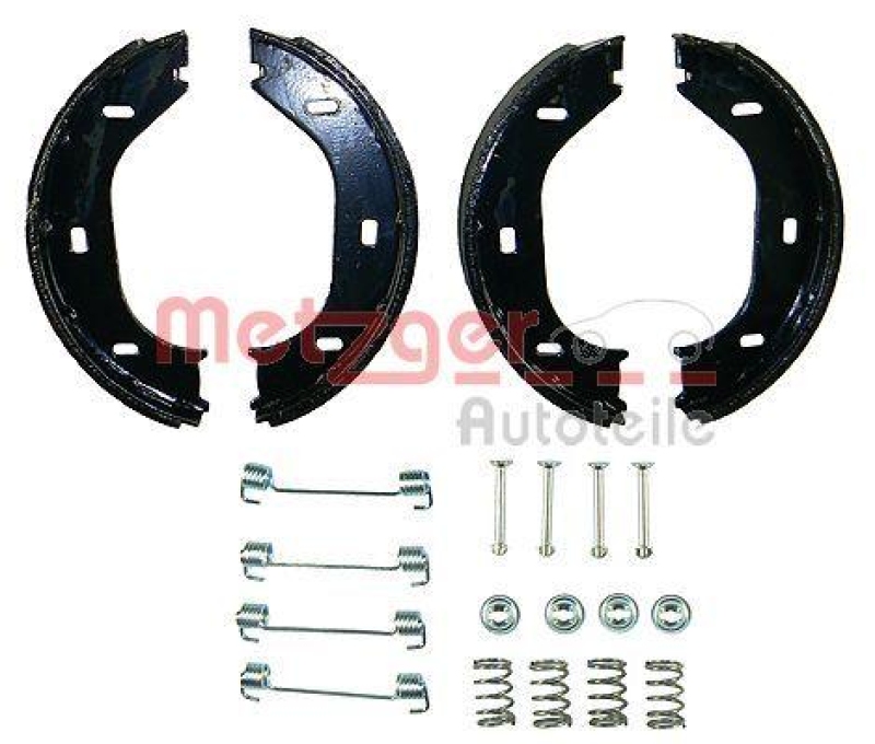 METZGER Brake Shoe Set, parking brake