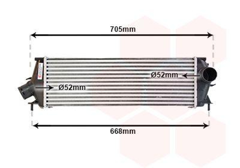 VAN WEZEL Intercooler, charger