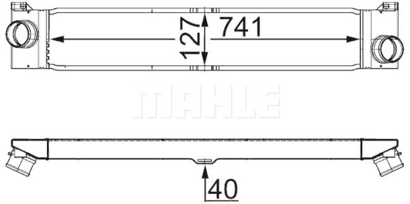 MAHLE Intercooler, charger BEHR