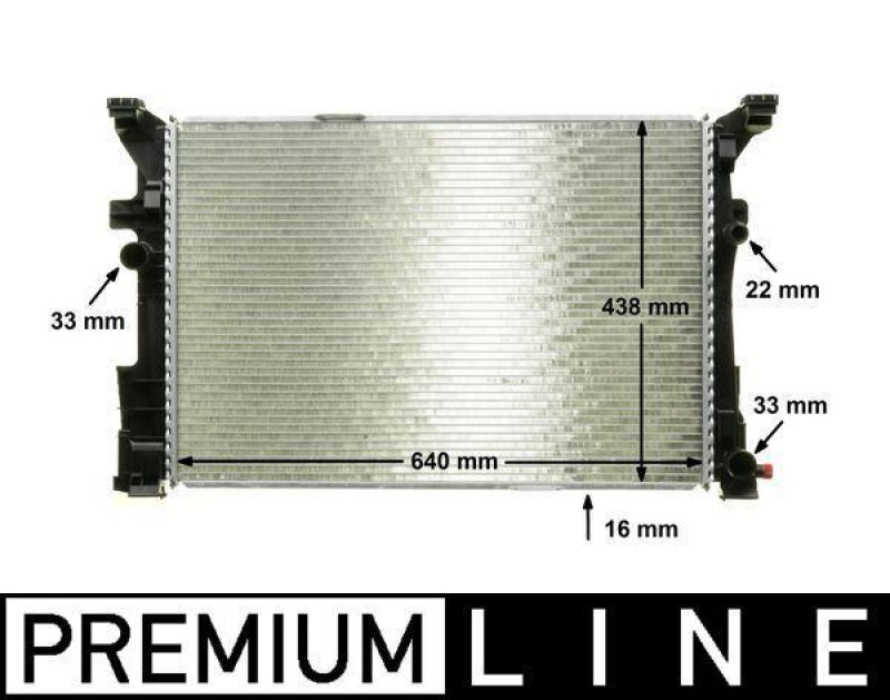 MAHLE Radiator, engine cooling BEHR *** PREMIUM LINE ***