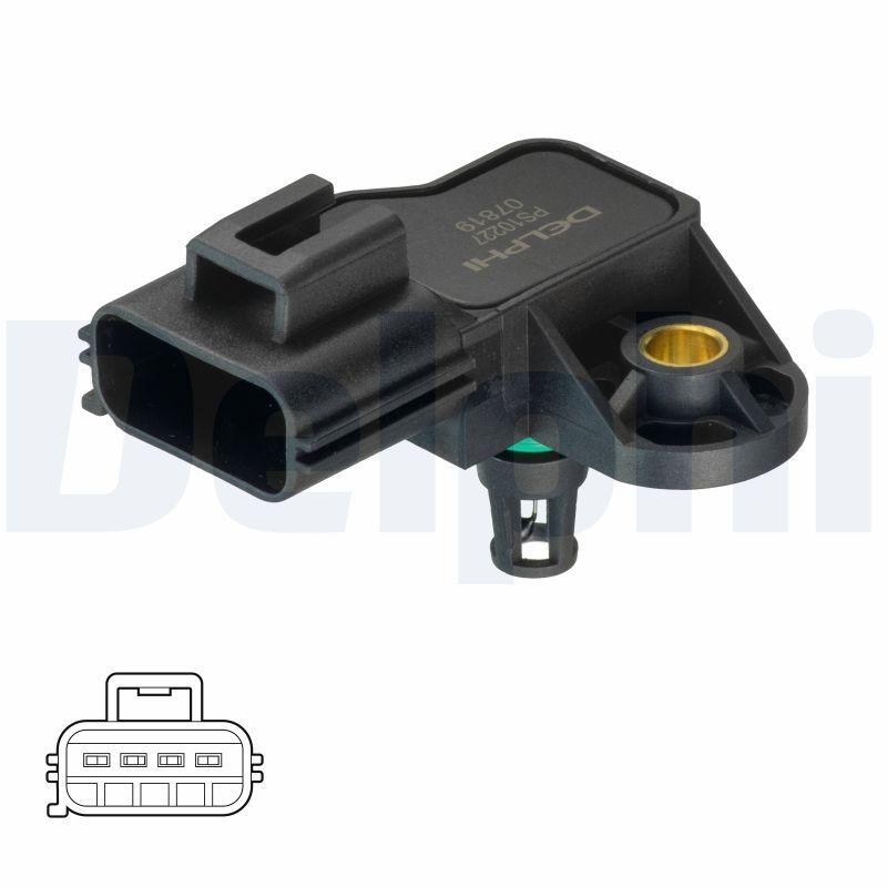 DELPHI Sensor, Saugrohrdruck PS10227