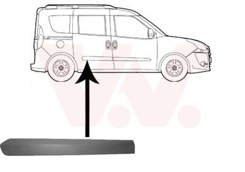 VAN WEZEL Trim/Protective Strip, door