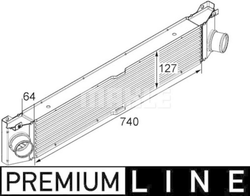 MAHLE Intercooler, charger BEHR *** PREMIUM LINE ***