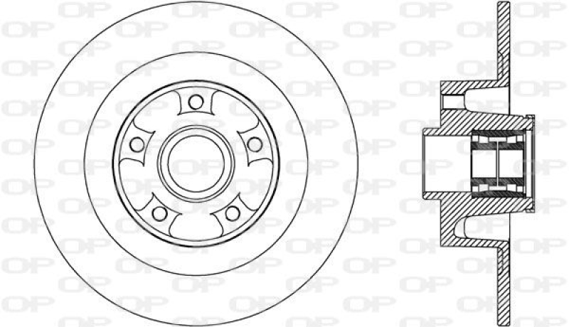 2x OPEN PARTS Bremsscheibe