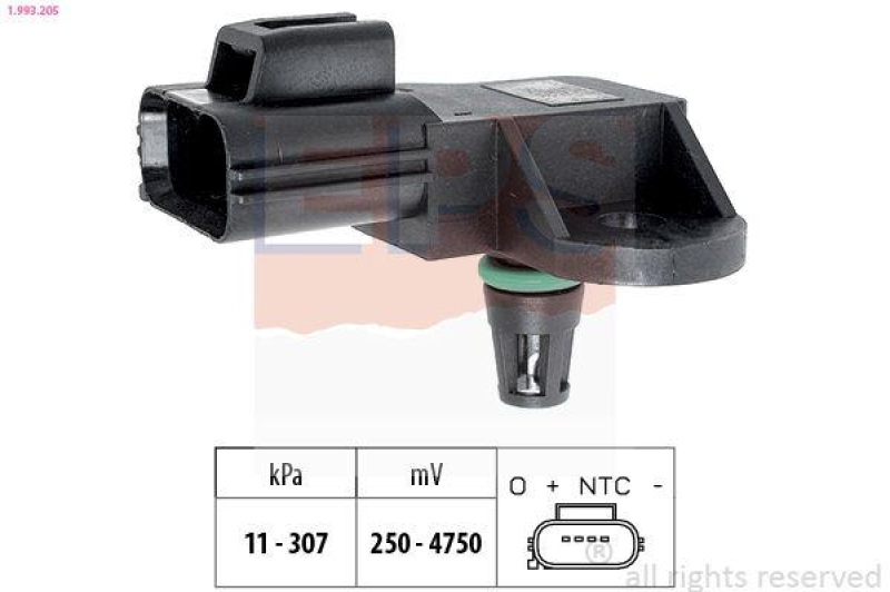 EPS Luftdrucksensor, Höhenanpassung Made in Italy - OE Equivalent