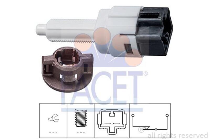 FACET Brake Light Switch Made in Italy - OE Equivalent