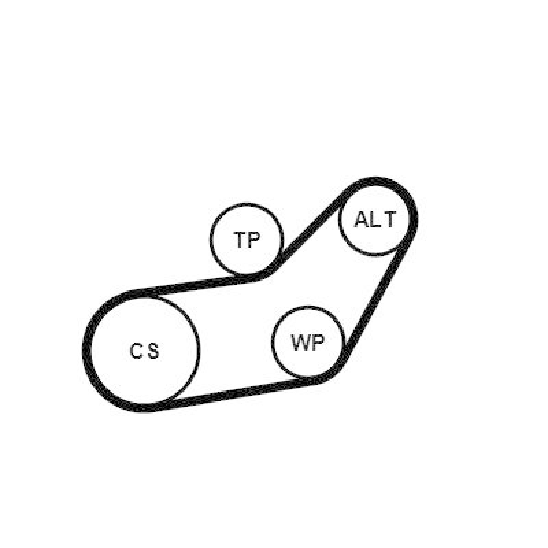 CONTINENTAL CTAM Wasserpumpe + Keilrippenriemensatz 6PK1045WP1