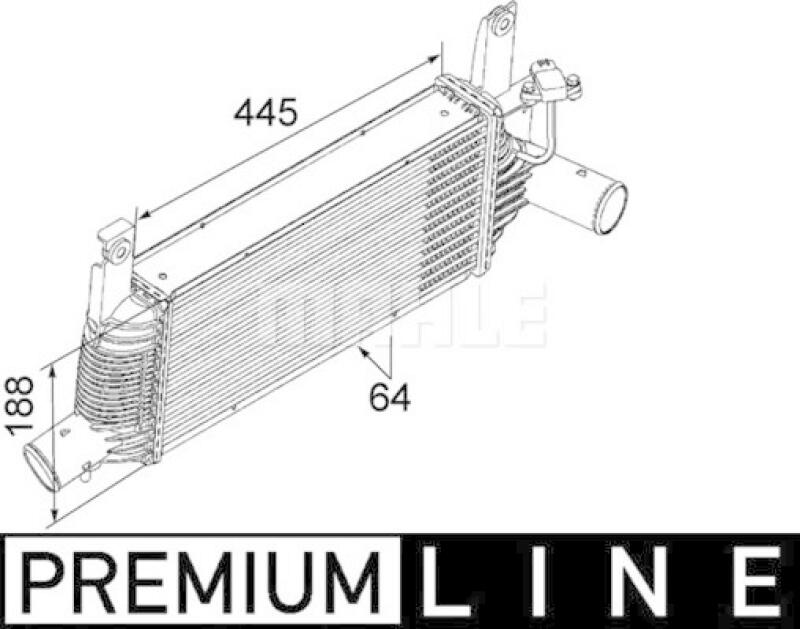 MAHLE Ladeluftkühler BEHR *** PREMIUM LINE ***