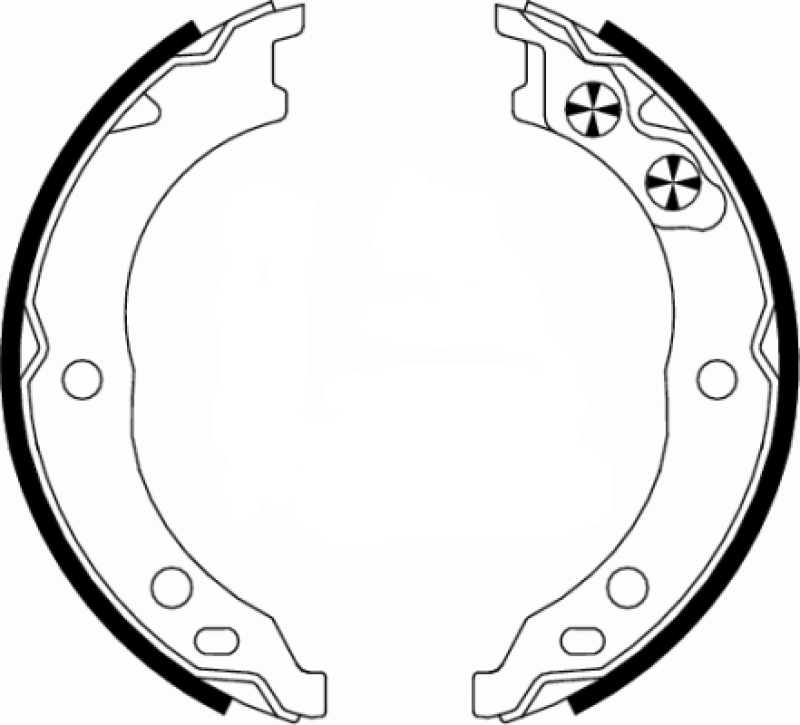 HELLA Brake Shoe Set, parking brake