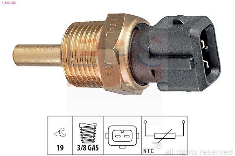 EPS Sensor, K&uuml;hlmitteltemperatur Made in Italy - OE Equivalent
