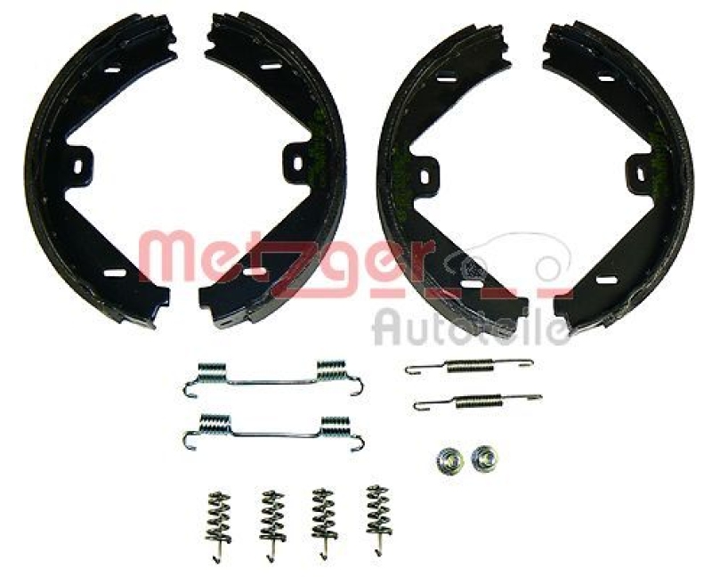 METZGER Brake Shoe Set, parking brake
