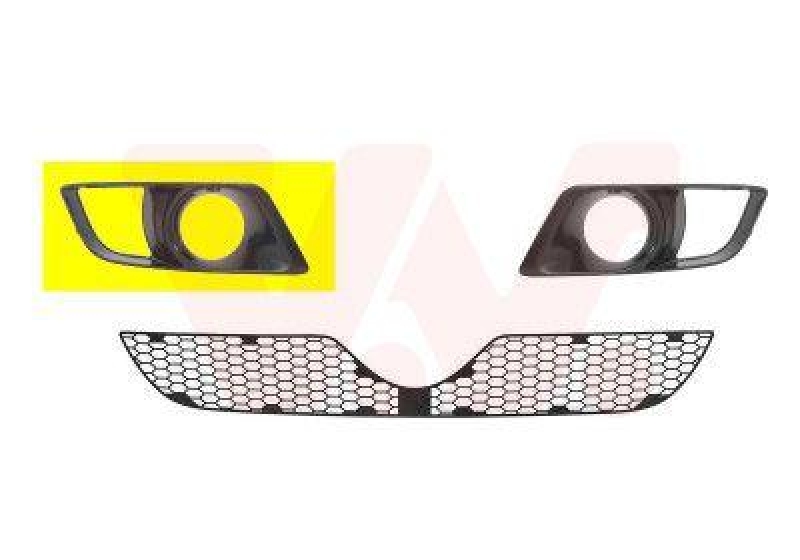 VAN WEZEL Ventilation Grille, bumper