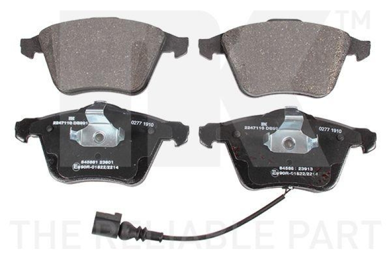 Bremsbelagsatz, Scheibenbremse 2247110