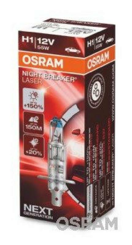 OSRAM Glühlampe, Abbiegescheinwerfer NIGHT BREAKER® LASER next generation