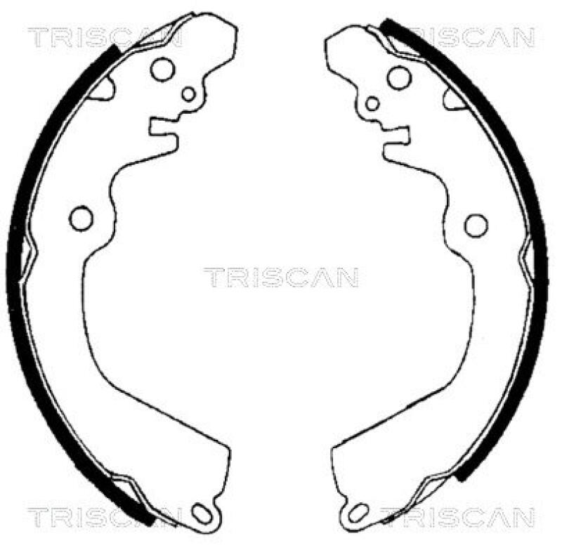 TRISCAN Brake Shoe Set
