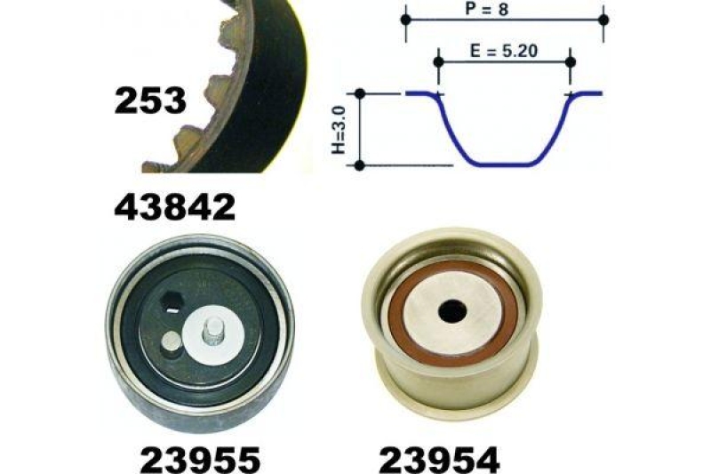 MAPCO Timing Belt Set
