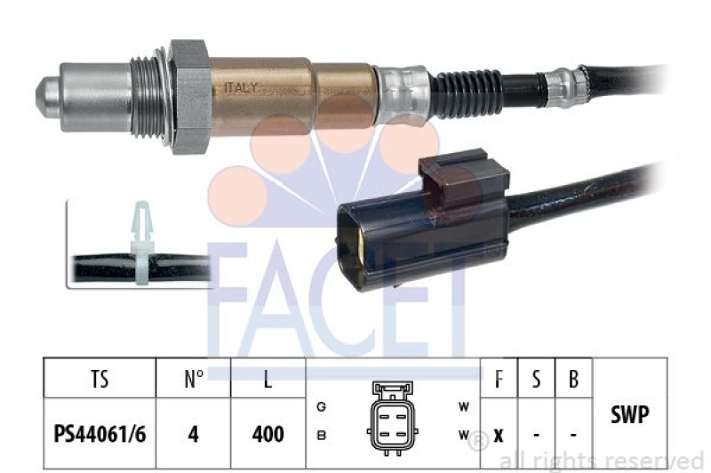 FACET Lambda Sensor Made in Italy - OE Equivalent