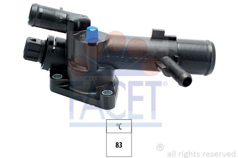 FACET Thermostat, coolant Made in Italy - OE Equivalent