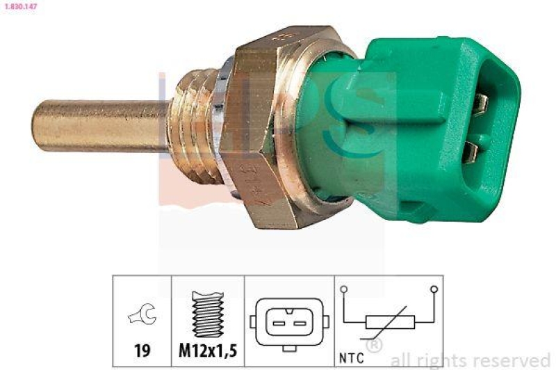 EPS Sensor, Kühlmitteltemperatur Made in Italy - OE Equivalent